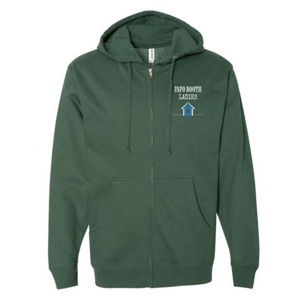 Independent Trading Co Unisex Midweight Full Zip Hooded Sweatshirt - Printed Logo Thumbnail